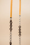 Collier Lenny jaune et brun