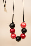 Collier Andrea Rouge et Noir