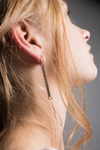 Boucles d'oreilles Dona noires