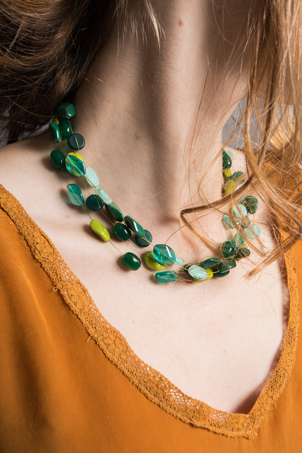 Collier Mathilde vert