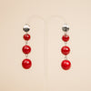 Boucles d'oreilles Anita Rouge