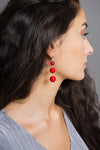 Boucles d'oreilles Anita Rouge